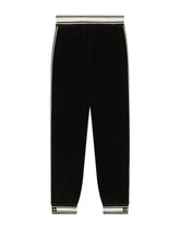 Jogging pants in stretch cotton - | Dolce & Gabbana