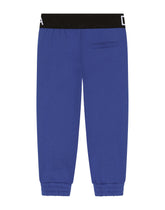 Jersey jogging pants with branded elastic - | Dolce & Gabbana
