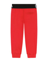 Jersey jogging pants with branded elastic - | Dolce & Gabbana