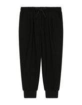 Jersey jogging pants with DG logo patch embellishment - | Dolce & Gabbana