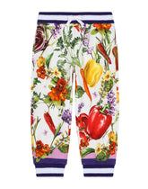 Jersey jogging pants with Farmer print - | Dolce & Gabbana