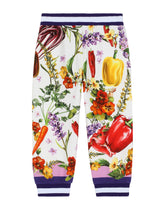 Jersey jogging pants with Farmer print - | Dolce & Gabbana