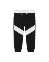 Jersey jogging pants with branded bands - | Dolce & Gabbana