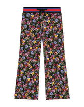 Jersey jogging pants with violet print - | Dolce & Gabbana