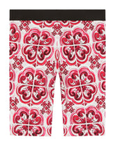 Majolica-print interlock cycling shorts - | Dolce & Gabbana