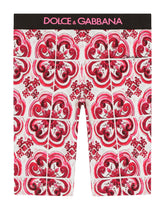 Majolica-print interlock cycling shorts - | Dolce & Gabbana