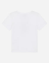 Jersey T-shirt with DG heart print - | Dolce & Gabbana