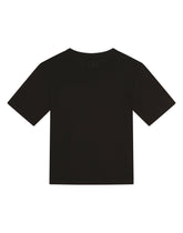 Jersey t-shirt with rosebud patch - | Dolce & Gabbana