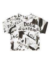 Jersey T-shirt with graffiti print - | Dolce & Gabbana
