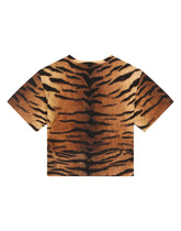Jersey T-shirt with tiger print - | Dolce & Gabbana