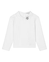Jersey T-shirt with DG logo embroidery - | Dolce & Gabbana