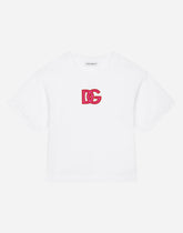 Jersey T-shirt with DG logo patch - | Dolce & Gabbana