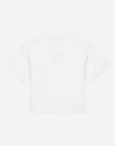 Jersey T-shirt with DG logo patch - | Dolce & Gabbana