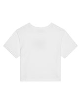 Jersey T-shirt with poppy DG logo print - | Dolce & Gabbana