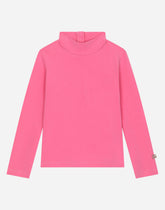 Interlock T-shirt with metal DG logo - | Dolce & Gabbana