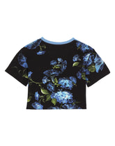 Jersey T-shirt with bluebell print - | Dolce & Gabbana