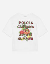 Jersey T-shirt with Dolce&Gabbana logo - | Dolce & Gabbana