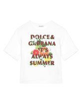 Jersey T-shirt with Dolce&Gabbana logo - | Dolce & Gabbana