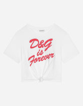Jersey T-shirt with DG embroidery - | Dolce & Gabbana