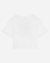 Jersey T-shirt with DG embroidery - | Dolce & Gabbana