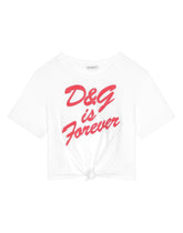 Jersey T-shirt with DG embroidery - | Dolce & Gabbana