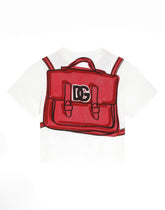 Jersey T-shirt with backpack print - | Dolce & Gabbana