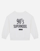 Round-neck jersey sweatshirt with iconic print - | Dolce & Gabbana