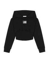 Hoodie with corset details - | Dolce & Gabbana