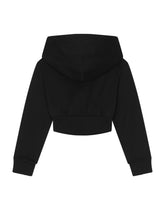 Hoodie with corset details - | Dolce & Gabbana