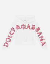 Hoodie with logo appliqué - | Dolce & Gabbana