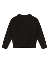 Cardigan with rhinestone-detailed metal DG logo appliqués - | Dolce & Gabbana