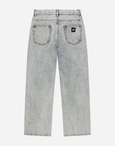 5-pocket denim jeans with DGVIB3 logo - | Dolce & Gabbana
