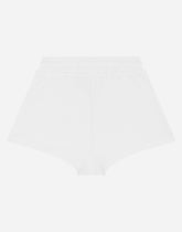 Jersey shorts with DGVIB3 logo print - | Dolce & Gabbana