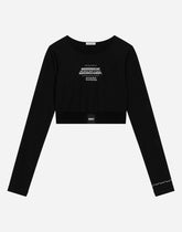 Run-resistant jersey top with DGVIB3 detail - | Dolce & Gabbana