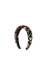 Velvet hairband with meadow flower print - | Dolce & Gabbana