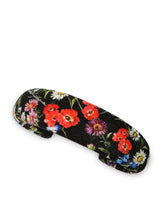 Velvet hairband with meadow flower print - | Dolce & Gabbana