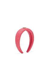 Bouclé headband with DG logo - | Dolce & Gabbana