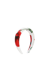 Poppy-print poplin headband - | Dolce & Gabbana