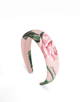 Rose-print poplin headband - | Dolce & Gabbana