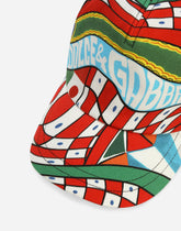 Drill baseball cap with Carretto print - | Dolce & Gabbana