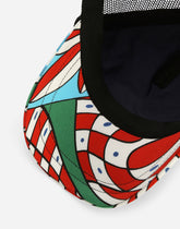 Drill baseball cap with Carretto print - | Dolce & Gabbana