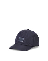 Quilted nylon baseball cap with plate - | Dolce & Gabbana