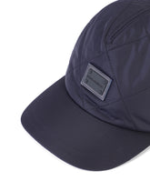 Quilted nylon baseball cap with plate - | Dolce & Gabbana