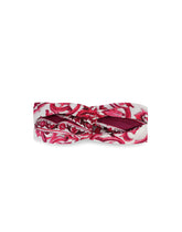 Poplin headband with yellow majolica print - | Dolce & Gabbana