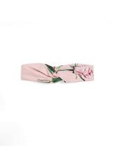 Poplin headband with rose print - | Dolce & Gabbana
