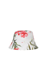 Carnation-print poplin hat - | Dolce & Gabbana