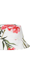 Carnation-print poplin hat - | Dolce & Gabbana