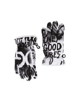 Nylon ski gloves with graffiti print - | Dolce & Gabbana
