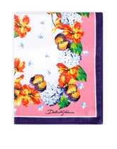 Hydrangea-print terrycloth beach towel - | Dolce & Gabbana