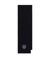 Knit scarf with crest patch - | Dolce & Gabbana